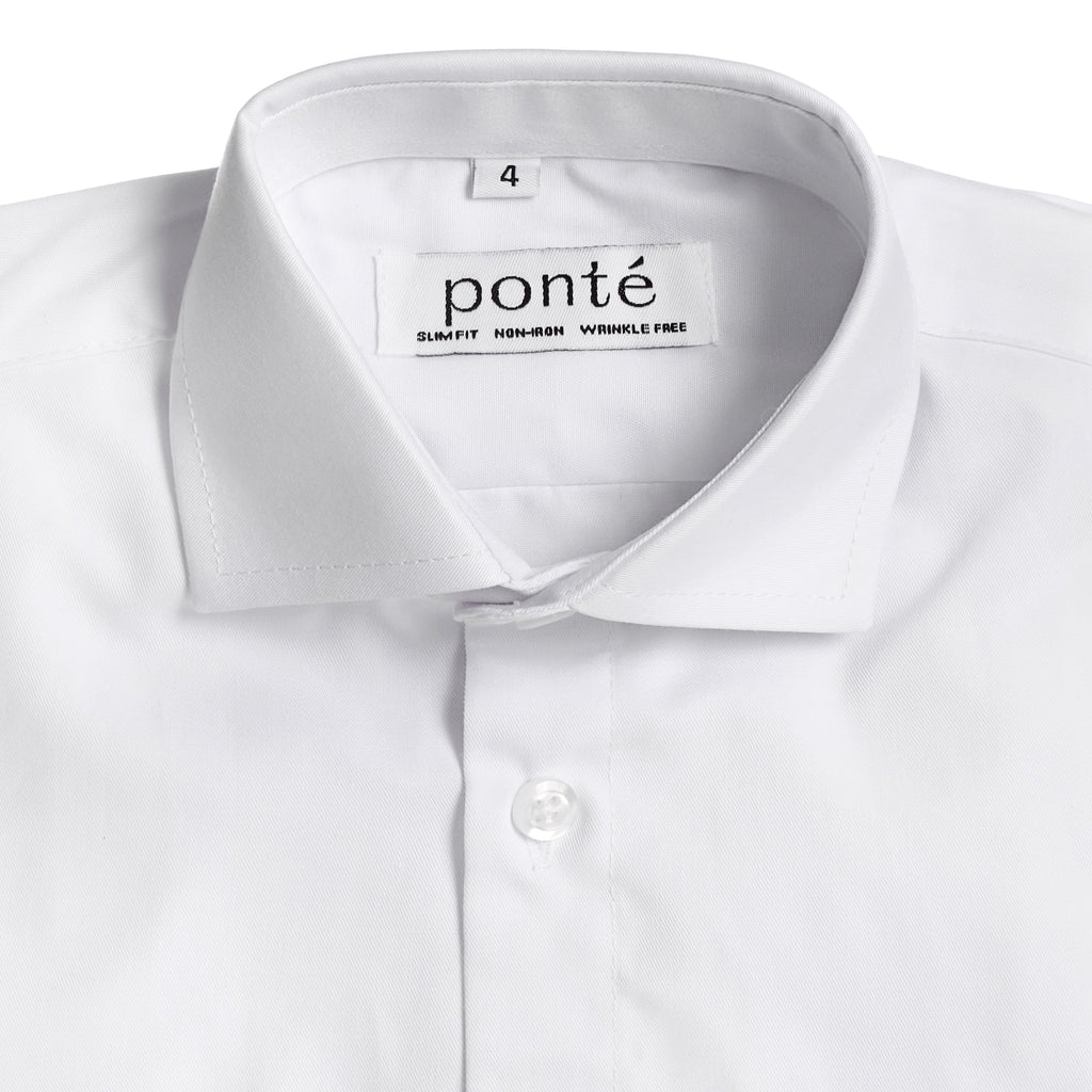 Ponte Kids Short Sleeve Shirt - White