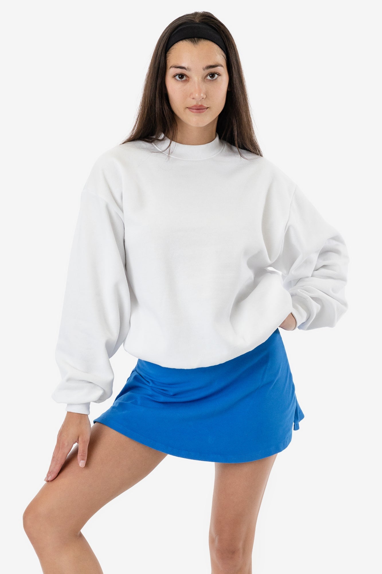 MWF1047 Unisex - 10 oz. Mid-weight Poly Cotton Fleece Wide Crewneck
