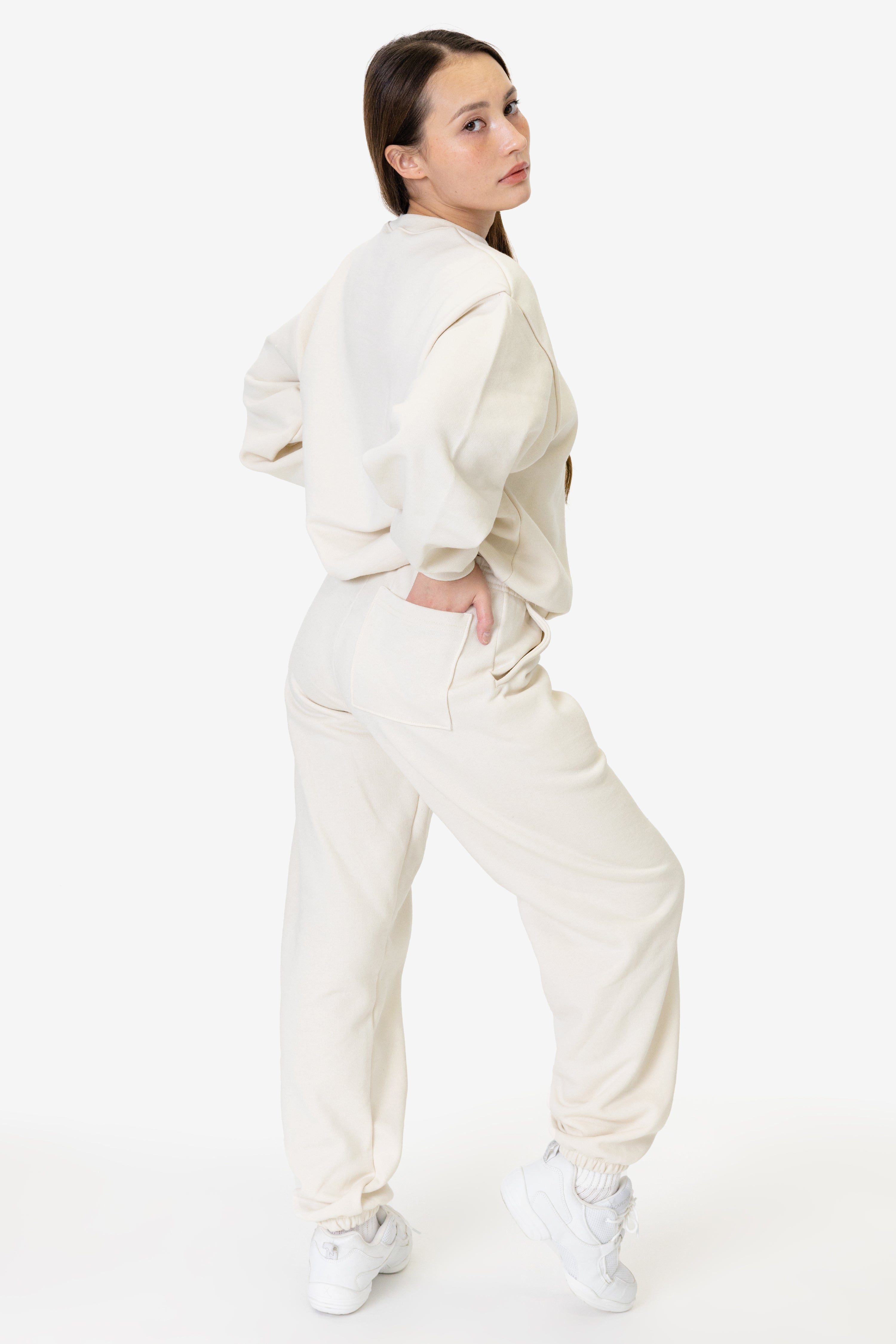 MWF1047 Unisex - 10 oz. Mid-weight Poly Cotton Fleece Wide Crewneck