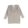 Analogie by Lil Legs Ruffle Sweater - Taupe