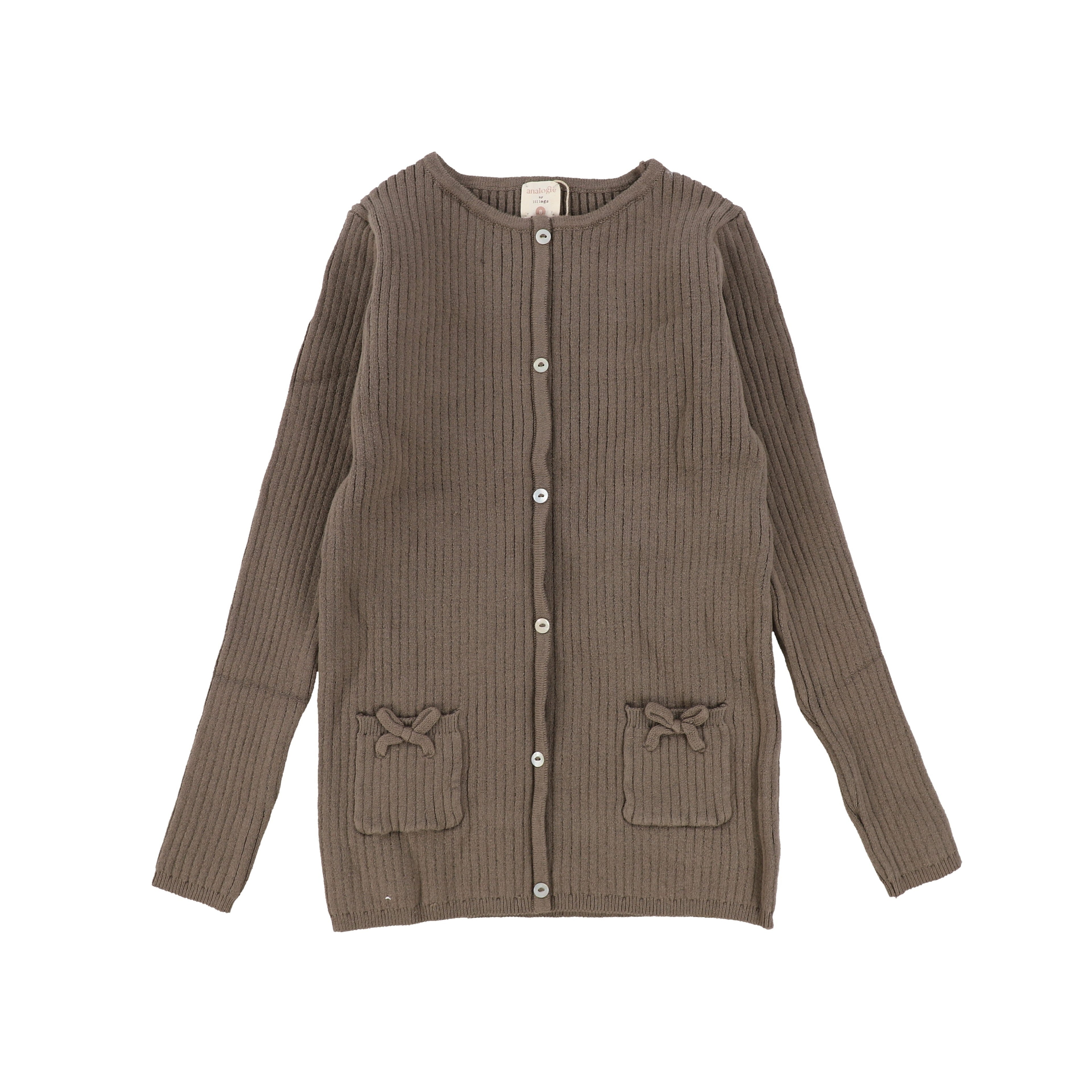 Lil Legs Knit Girls Sweater - Mushroom