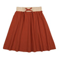 Kin + Kin Colorblock Skirt - Ecru/Burnt Sienna