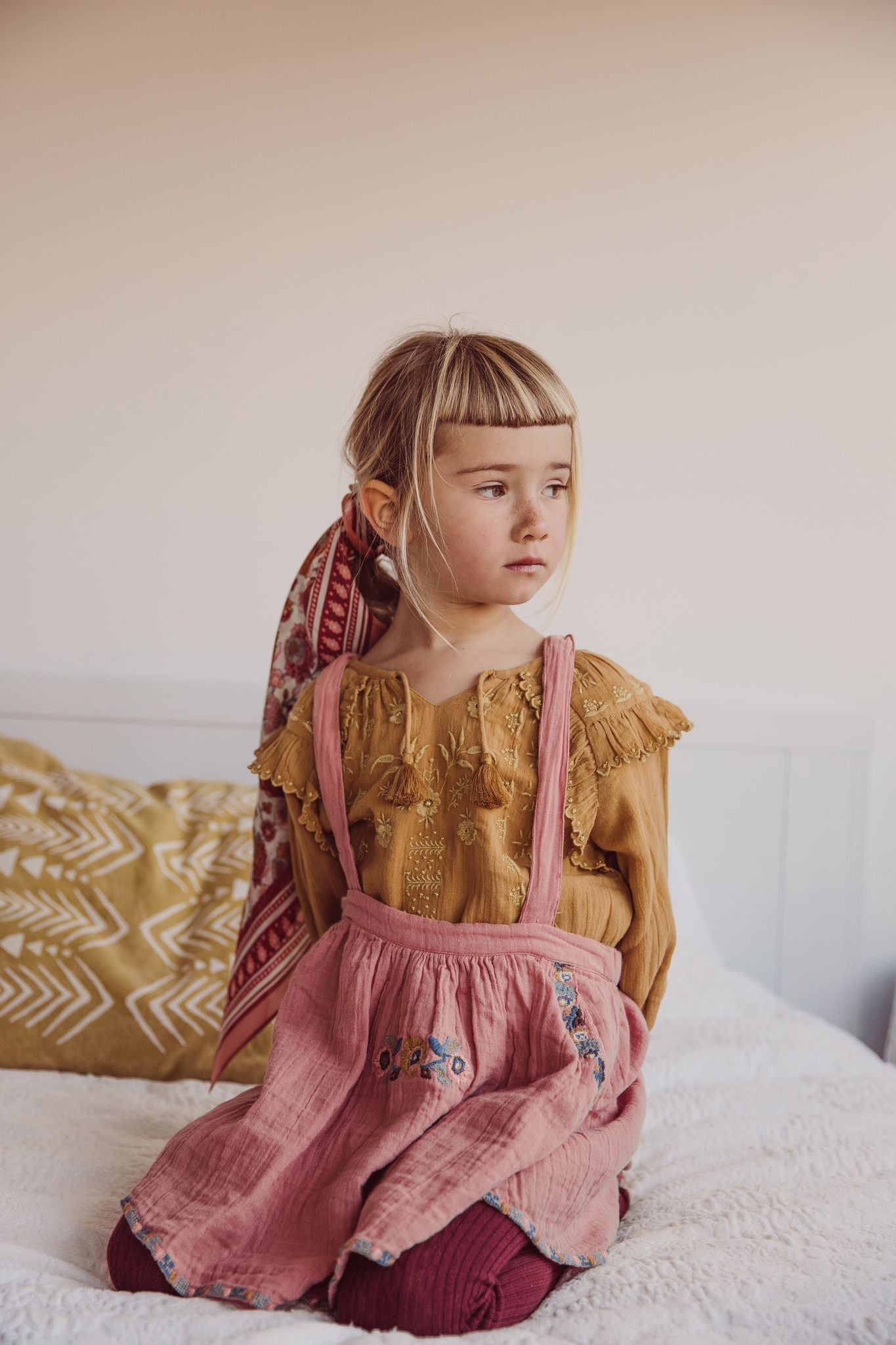 Louise Misha Iris Blouse - Caramel