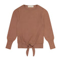 Teela Rib Tie Top - Camel